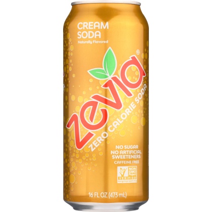 ZEVIA: All Natural Zero Calorie Cream Soda, 16 oz