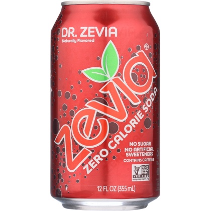 ZEVIA: Zero Calorie Soda Dr. Zevia 6-12 fl oz, 72 fl oz
