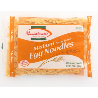 MANISCHEWITZ: Medium Egg Noodles, 12 oz