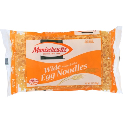 MANISCHEWITZ: Wide Egg Noodles, 12 Oz