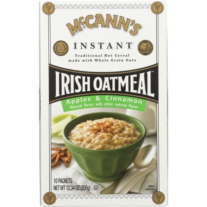 MCCANN\'S: Instant Irish Oatmeal Apples & Cinnamon, 12.3 Oz