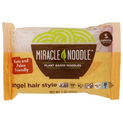 MIRACLE NOODLE: Angel Hair Shirataki Pasta, 7 oz