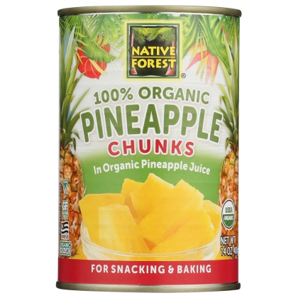 NATIVE FOREST: Organic Pineapple Chunks, 14 oz