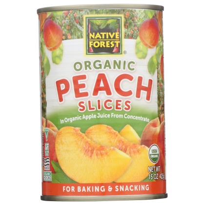 NATIVE FOREST: Organic Sliced Peaches, 15 oz