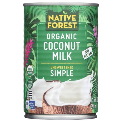 NATIVE FOREST: Simple Unsweetened Organic Coconut Milk, 13.5 oz