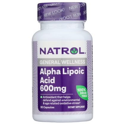 NATROL: Alpha Lipoic Acid 600 mg, 30 Capsules