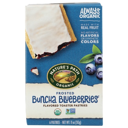 NATURE\'S PATH: Frosted Buncha Blueberries Toaster Pastries, 11 oz