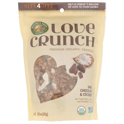 NATURES PATH: Love Crunch Premium Organic Granola Dark Chocolate Macaroon, 11.5 Oz