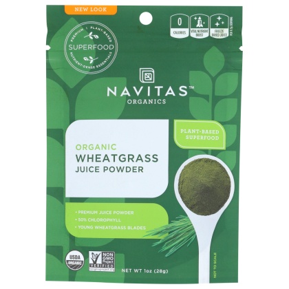 NAVITAS: Wheat Grass Powder Organic, 1 oz