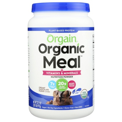 ORGAIN: Organic Meal All-in-one Nutrition Creamy Chocolate Fudge, 2.01 lb