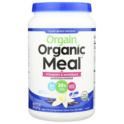 ORGAIN: Organic Meal All-in-one Nutrition Vanilla Bean, 2.01 lb