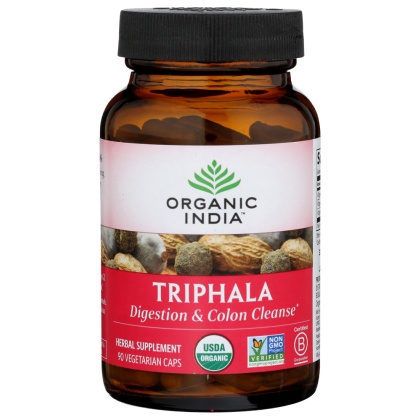 ORGANIC INDIA: Triphala Digestion & Colon Cleanse, 90 Veggie Caps