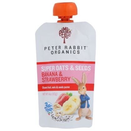 PETER RABBIT: Baby Food Banana Strawberry, 4 oz