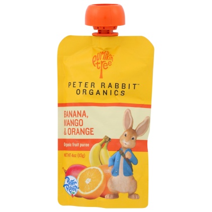 PETER RABBIT: Baby Mango Banana Orange Organic, 4 oz