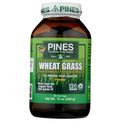 PINES WHEAT GRASS: Organic Wheat Grass Powder, 10 oz