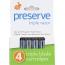 PRESERVE: Razor Blade Replacement Triple Blade 4 Cartridge, 1 ea