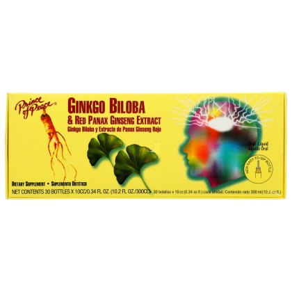 PRINCE OF PEACE: Ginkgo Biloba & Red Panax Ginseng Extract, 30 pc